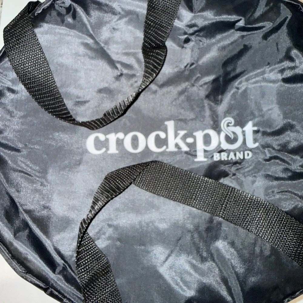 Crock-Pot Slow Cooker Travel Bag Insulated Carrier Black Fits 4 to 7 Qt